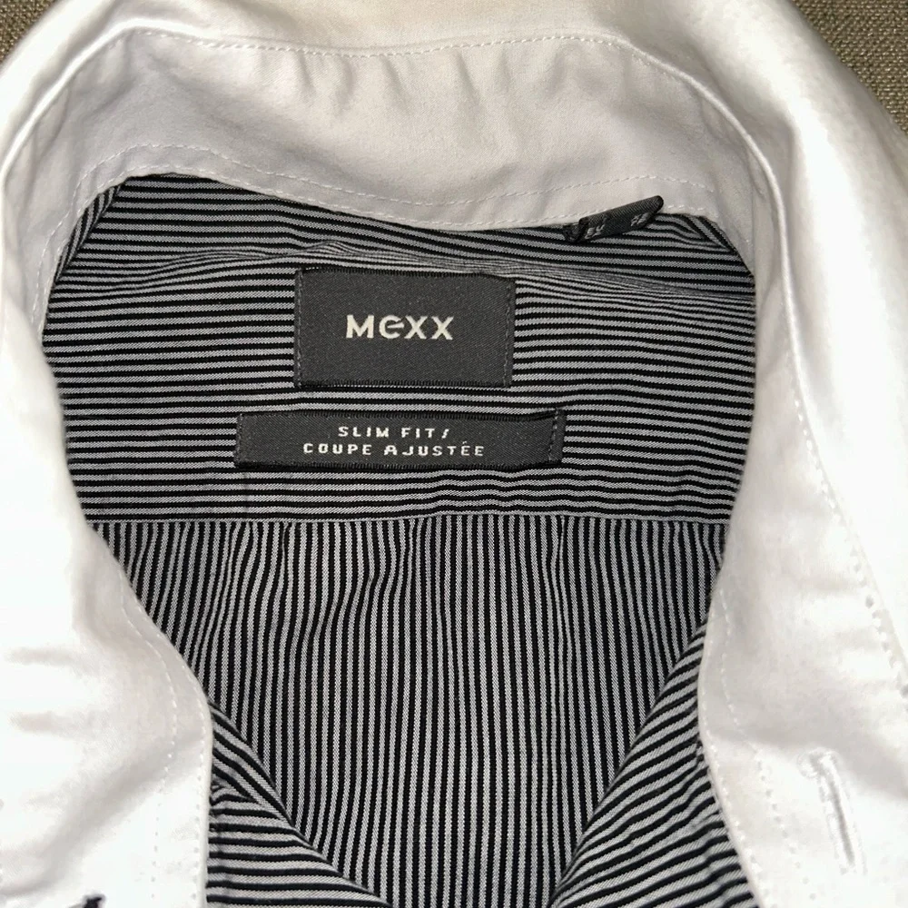 Mexx Charcoal and White Dress Shirt - Picture 2 of 3